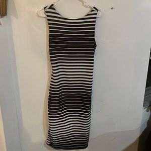 Navy/white striped dress knee length. Size XL worn 1x